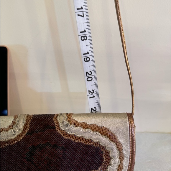 Vintage Carlos Falchi Snake Skin Envelope Shoulder Bag - Picture 9 of 15